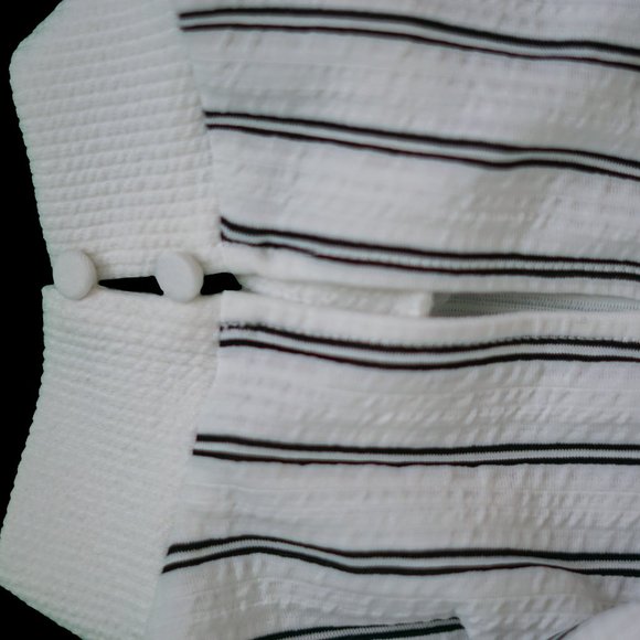 Dynamite Black & White Striped Long-Sleeve Shirt - Picture 15 of 16